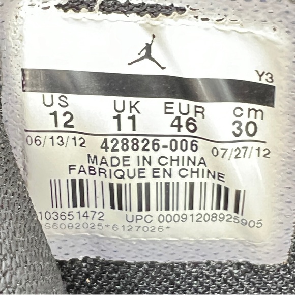 Nike Jordan Flight TR 97 Black Game Royal Men's US Size 12 Sneakers 428826-006 - Picture 11 of 11